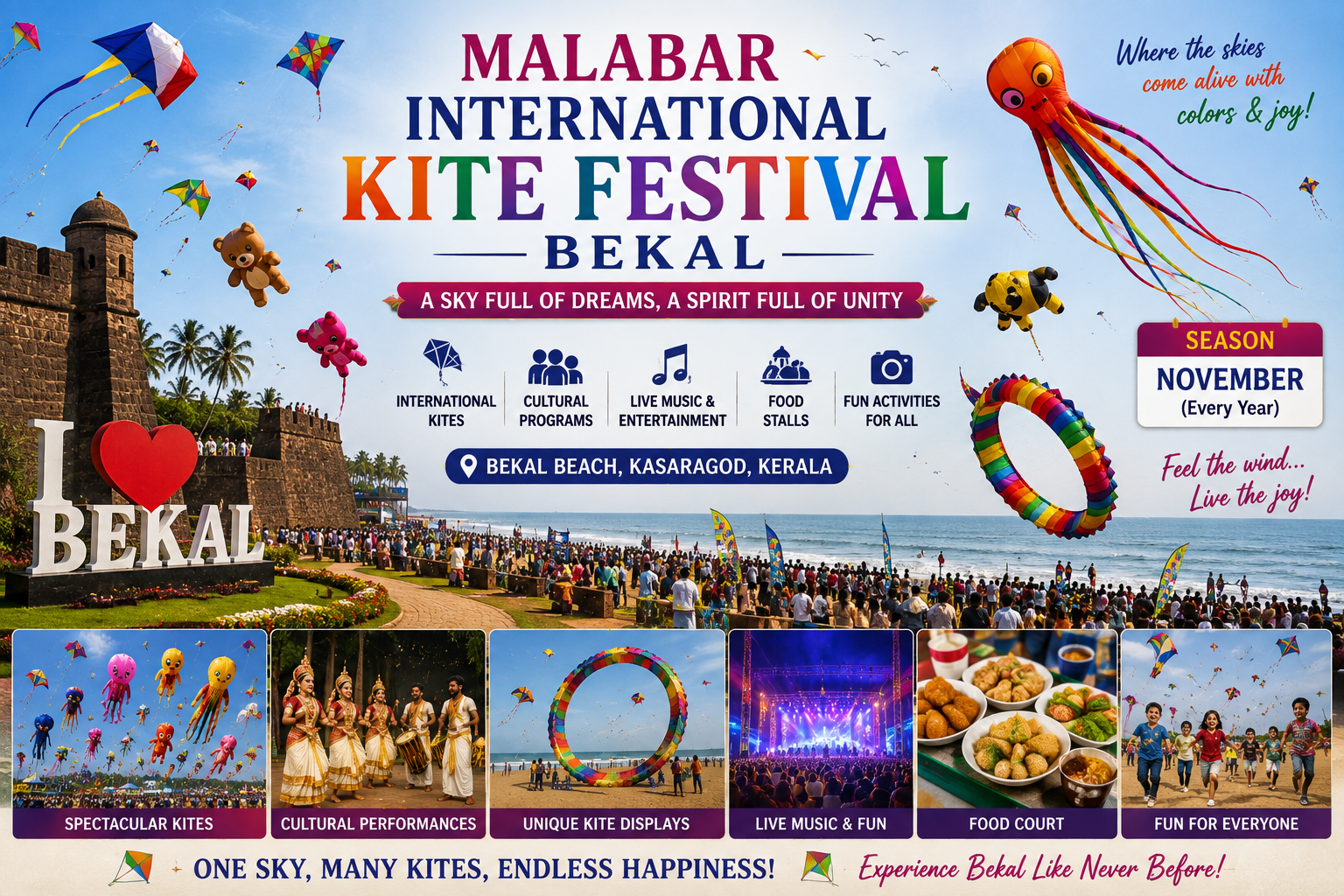 Malabar International Kite Festival Bekal