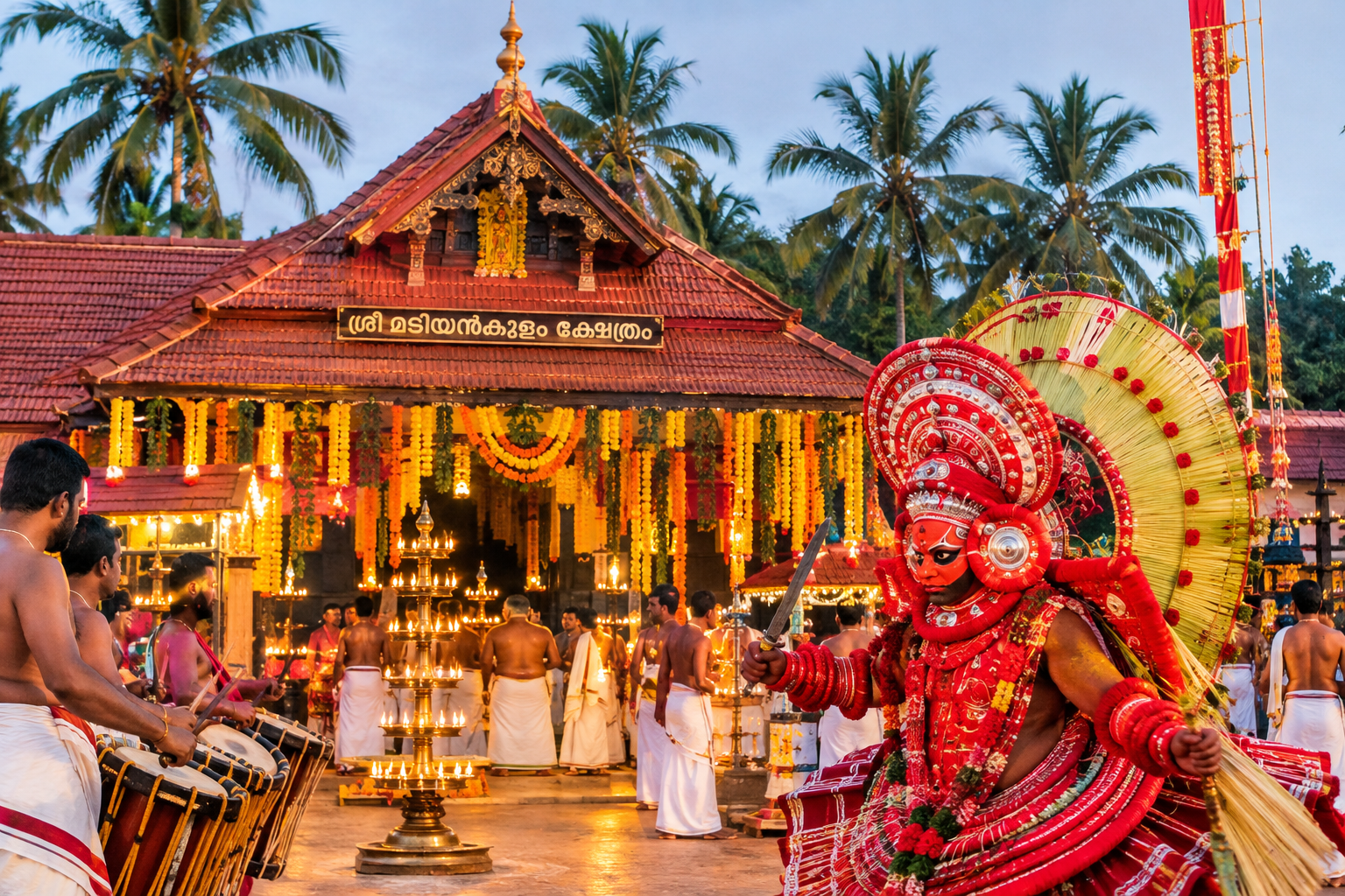 Madiyan Koolom Temple Festival